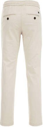 WE Fashion tapered fit broek warm sand Beige Jongens Stretchkatoen Effen 104 - Foto 1