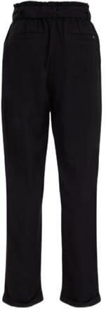 WE Fashion tapered fit broek zwart Meisjes Viscose Effen 128 - Foto 3