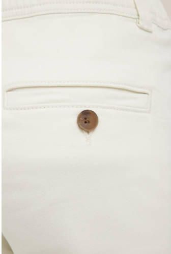 WE Fashion tapered fit chino short Korte broek Ecru Jongens Katoen Effen 104