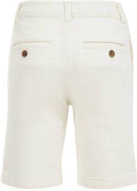 WE Fashion tapered fit chino short Korte broek Ecru Jongens Katoen Effen 104 - Foto 3