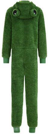 WE Fashion teddy onesie groen Meerkleurig 134 140 - Foto 1