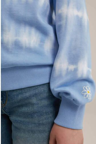 WE Fashion tie-dye sweater lichtblauw wit Tie-dye 110 116 - Foto 2