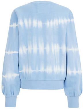 WE Fashion tie-dye sweater lichtblauw wit Tie-dye 110 116 - Foto 3