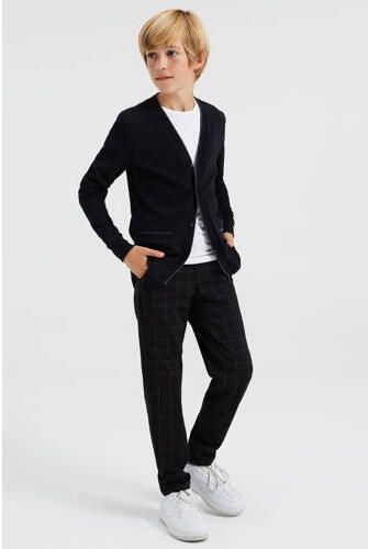 WE Fashion vest zwart Jongens Sweat V-hals Effen 122 128 - Foto 4