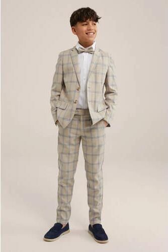 WE Fashion vlinderstrik beige Vlinderdas Jongens Polyester Ruit - Foto 2