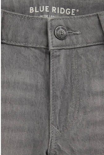 WE Fashion wide leg jeans met strass-steentjes Grijs Meisjes Denim Effen - Foto 4