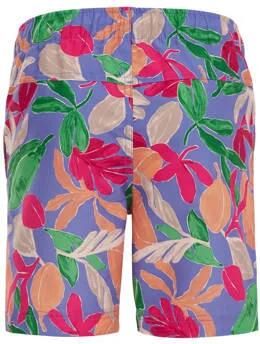 WE Fashion zwemshort blauw roze groen Jongens Polyester Bloemen 110 116 - Foto 2