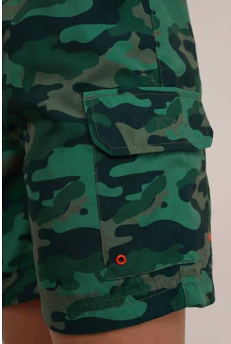 WE Fashion zwemshort groen Jongens Polyester Camouflage 110 116