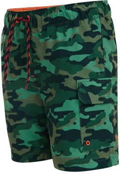 WE Fashion zwemshort groen Jongens Polyester Camouflage 110 116 - Foto 3