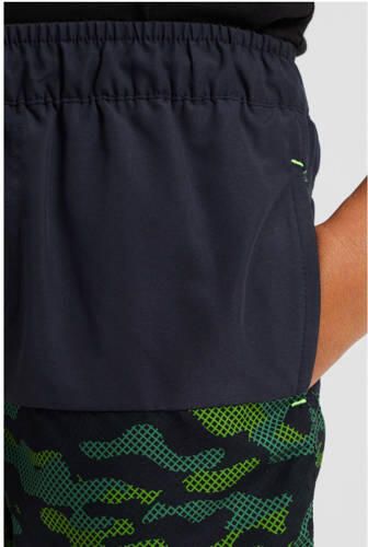WE Fashion zwemshort zwart groen Jongens Polyester Camouflage 110 116 - Foto 2