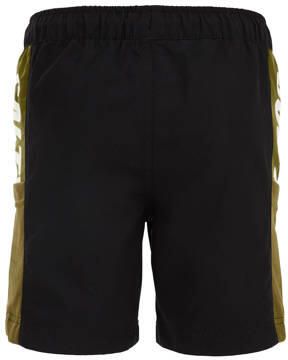 WE Fashion zwemshort zwart olijfgroen Jongens Polyester Meerkleurig 146 152 - Foto 3