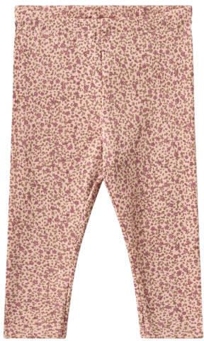 Wheat gebloemde legging roze Meisjes Stretchkatoen Bloemen