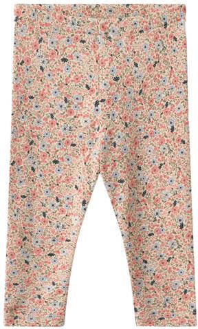Wheat gebloemde legging roze lichtblauw Meisjes Katoen Bloemen