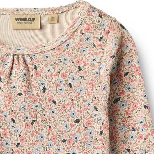 Wheat katoenen gebloemde romper roze beige lichtblauw Bloemen - Foto 2