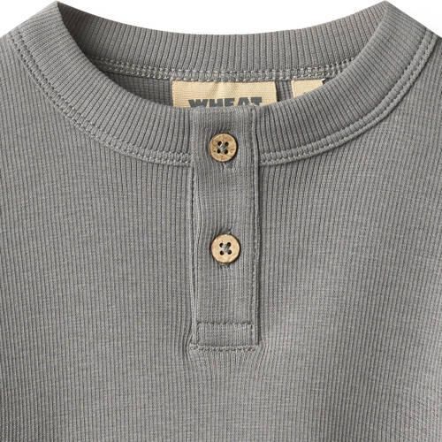 Wheat longsleeve grijs Jongens Stretchkatoen Ronde hals Effen - Foto 2