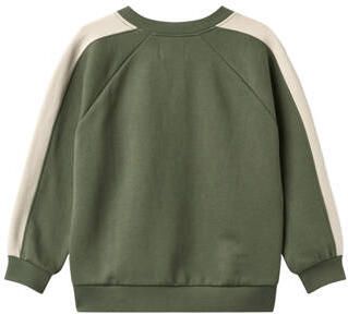 Wheat oversized sweater met print groen Jongens Katoen Ronde hals Meerkleurig - Foto 3