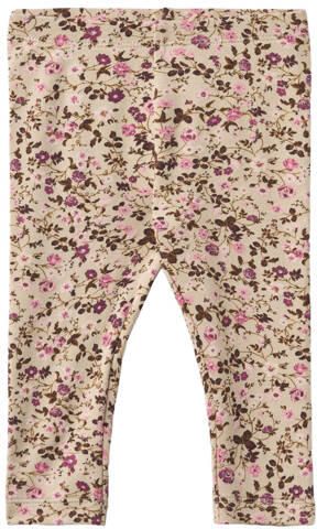Wheat slim fit gebloemde legging beige roze paars Meisjes Stretchkatoen - Foto 2