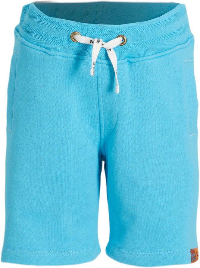 Wildfish sweatshort Cyan Blue Korte broek Blauw Jongens Katoen Effen 104