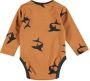 Wildfish romper met all over print oranjebruin zwart Longsleeve Katoen Ronde hals 56 - Thumbnail 1