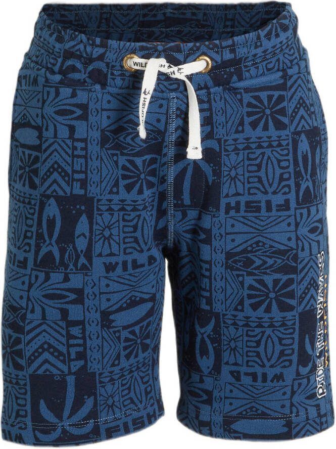 Wildfish short Maykel van biologisch katoen blauw Korte broek Jongens Katoen (biologisch) 152