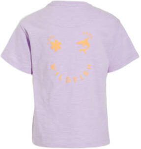 Wildfish T-shirt Pastel Lilac Paars Meisjes Katoen Ronde hals Printopdruk 104 - Foto 2