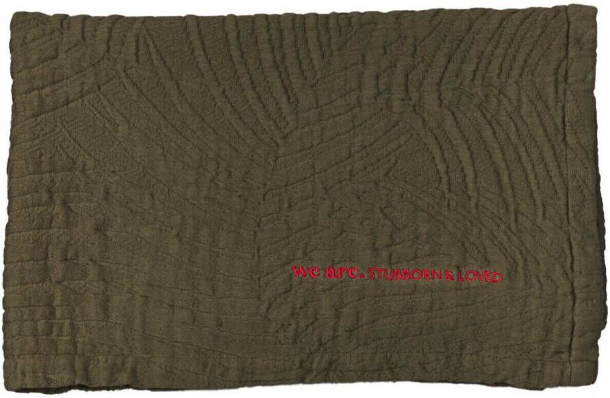 WildWood baby wiegdeken 75x100 cm Dark Forest Babydeken Groen Effen