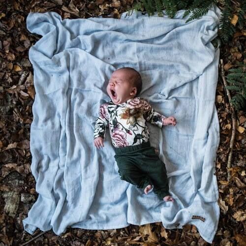 WildWood baby slim fit broek groen Stretchkatoen Effen 50 56 - Foto 4