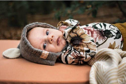 WildWood katoenen baby ledikant hoeslaken 70x140 cm Muted Clay Roze Effen - Foto 4