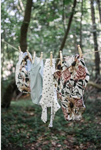 WildWood overslagromper met streep print blue Blauw Stretchkatoen V-hals 50 56 - Foto 3