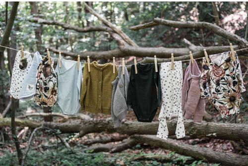 WildWood romper met stip print donkergroen Stretchkatoen Ronde hals 50 56 - Foto 2