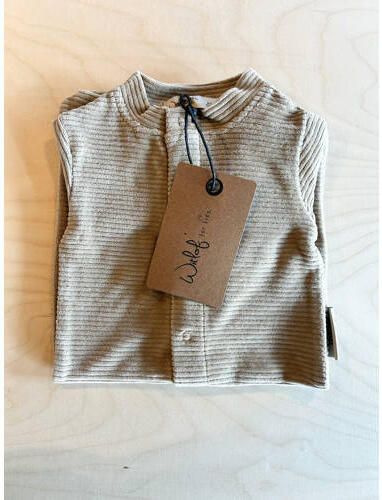 Witlof for kids boxpakje Urban Taupe velvet rib Bruin Fluweel Ronde hals - Foto 2