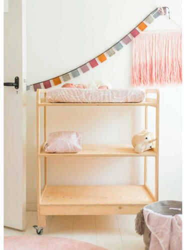 Witlof for kids Little Lof aankleedkussenhoes misty pink-white Roze - Foto 4