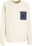 Woolrich sweater met logo beige Logo 140 | Sweater van - Thumbnail 1