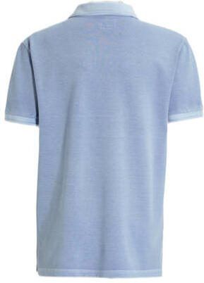 Woolrich polo lichtblauw T-shirt Jongens Stretchkatoen Polokraag Effen 176