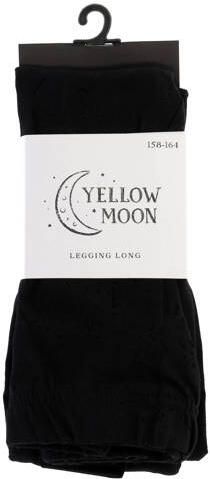 Yellow Moon legging zwart Meisjes Katoen Effen 134-140