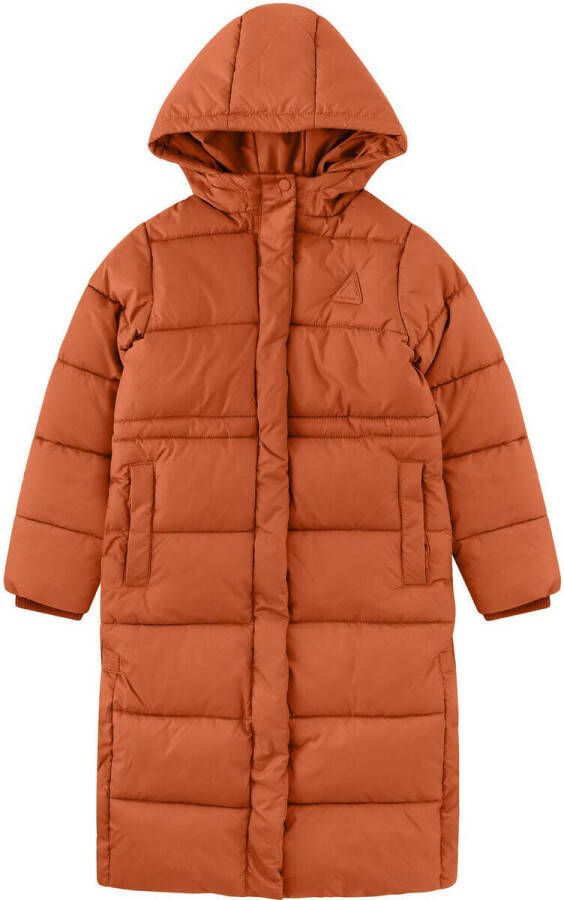 Your Wishes gewatteerde winterjas Oakly oranje