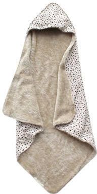 Your Wishes baby badcape teddy Cheetah 75x75 cm beige zwart Handdoek badcape - Foto 4