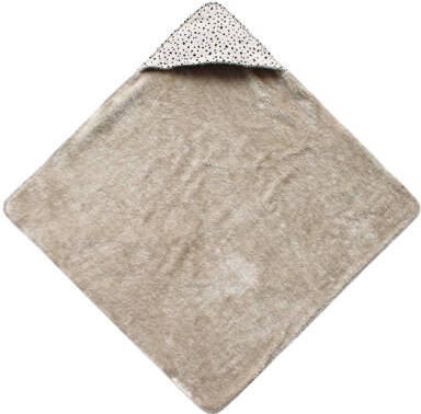 Your Wishes baby badcape teddy Cheetah 75x75 cm beige zwart Handdoek badcape - Foto 3