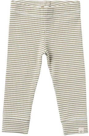 Your Wishes baby gestreepte broek olijfgroen wit Jongens Katoen Streep