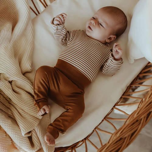 Your Wishes baby high waist regular fit broek Nesse camel Bruin Modal 50 - Foto 2