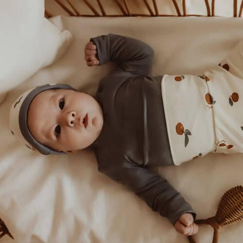 Your Wishes baby longsleeve Nylo blauw Jongens Modal Ronde hals Effen 50 - Foto 2