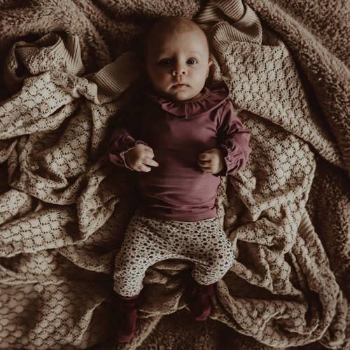Your Wishes baby longsleeve Nyna met ruches paars Meisjes Modal Ronde hals 50 - Foto 2