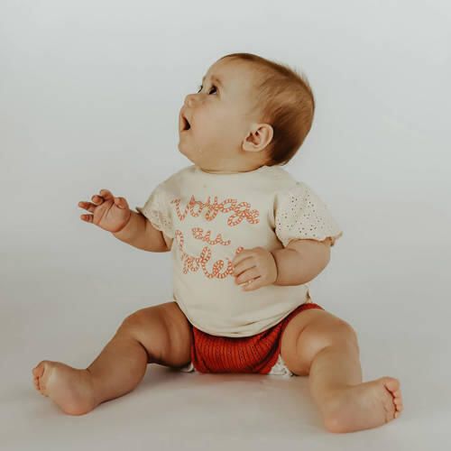 Your Wishes baby T-shirt Penny met tekst offwhite Ecru Meisjes Stretchkatoen Ronde hals 62 - Foto 2