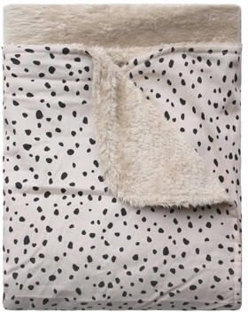 Your Wishes baby teddy ledikantdeken Cheetah 100x140 cm beige zwart Babydeken - Foto 3