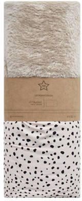 Your Wishes baby teddy ledikantdeken Cheetah 100x140 cm beige zwart Babydeken - Foto 4