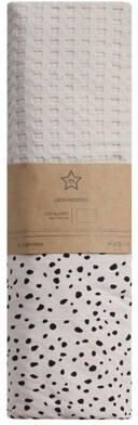 Your Wishes baby wiegdeken Cheetah 70x100 cm beige zwart Babydeken Panterprint - Foto 3
