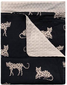 Your Wishes baby ledikantdeken Wild Cheetah 100x140 cm zwart beige Babydeken - Foto 2