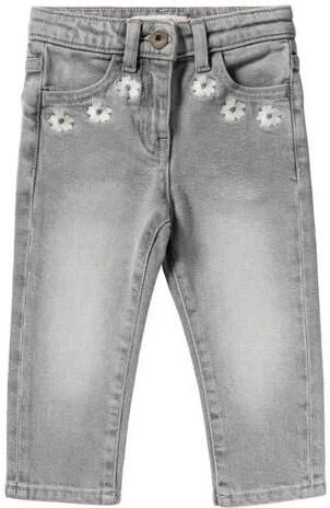 Your Wishes baggy jeans grey denim Grijs Effen