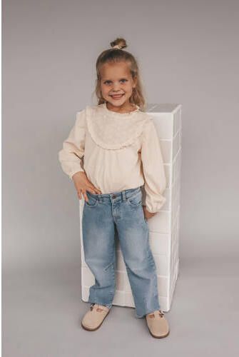 Your Wishes barrel jeans light blue denim Blauw Effen