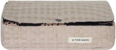 Your Wishes doekjeshouder Wild Cheetah zwart beige Babydoekjesbox - Foto 3